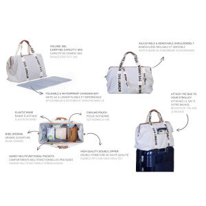 Sac à langer Mommy Bag Signature Canvas "Off White"