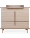 Commode bébé 3 tiroirs + plan à langer en bois "Nordica Naturel" Childhome