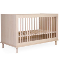 Lit bébé évolutif 70x140 en bois "Nordica Naturel"