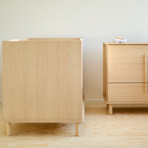Lit bébé évolutif 70x140 en bois "Nordica Naturel" Childhome