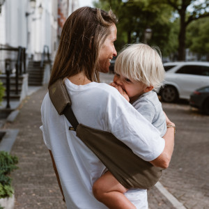 Porte-bébé en coton "Café" Wilride