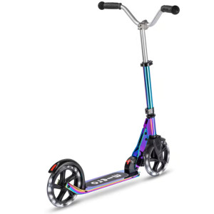 Trottinette pliable Micro Cruise avec grandes roues LED "Néochrome" (5-12 ans)