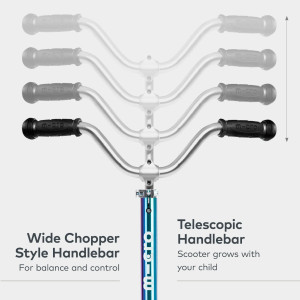 Trottinette pliable Micro Cruise avec grandes roues LED "Néochrome" (5-12 ans)