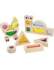 Jeu Sensoriel "Blocs translucides" en bois (1-3 ans)