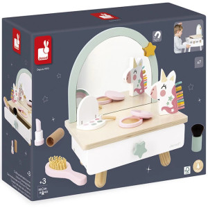 Coiffeuse de table en bois "Licorne" (3-6 ans) Janod