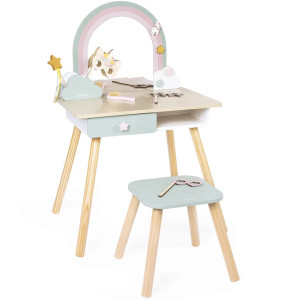 Grande Coiffeuse en bois "Licorne" (3-6 ans) Janod