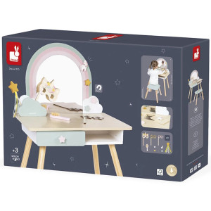 Grande Coiffeuse en bois "Licorne" (3-6 ans) Janod