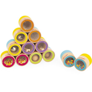Jeu Sensoriel en bois "Mémo Sonore" (3-8 ans)