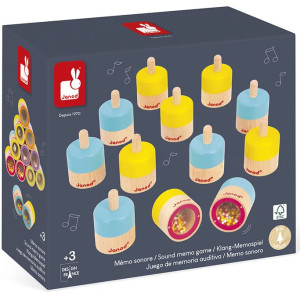 Jeu Sensoriel en bois "Mémo Sonore" (3-8 ans)