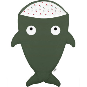 Sac de couchage bébé (1/18 mois) Requin "Kaki / Cerises" Baby Bites