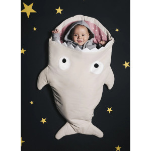Sac de couchage bébé (1/18 mois) Requin "Gris / Rose Nuages" Baby Bites