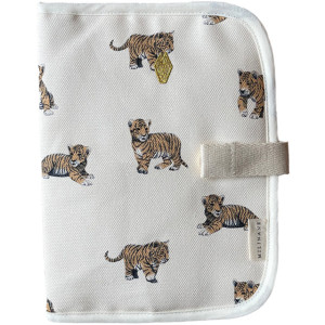 Protège carnet de santé en coton Edgar "Tigre Milk" Milinane