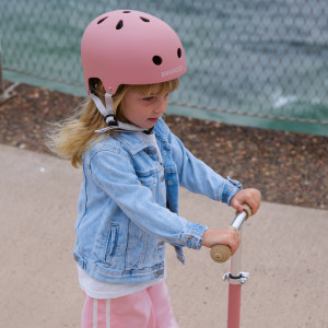 Casque de vélo enfant Eco (3-7 ans) "Matte Framboise" Banwood