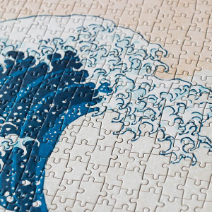 Puzzle 1000 pièces "The Wave" d'Hokusai (8 ans et +) Londji