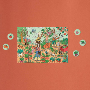 Puzzle enfant Tiny 24 pièces "Garden" (4-8 ans) Londji