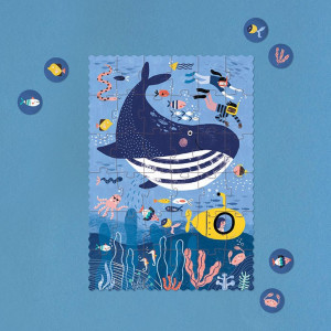 Puzzle enfant Tiny 36 pièces "Ocean" (4-8 ans) Londji