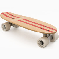 Skateboard enfant en bois "Rouge" (3-8 ans)