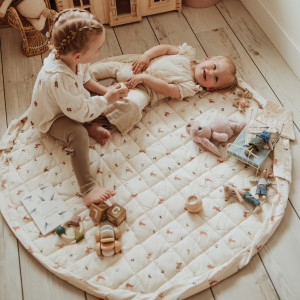 Sac à jouets /Tapis de jeu Soft en coton bio "Rabbit" Play & Go