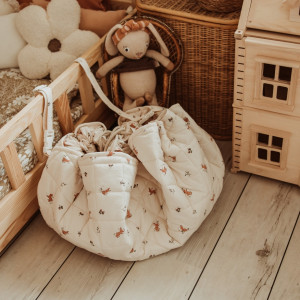 Sac à jouets /Tapis de jeu Soft en coton bio "Rabbit" Play & Go