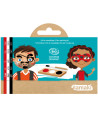 Palette de Déguisement enfant BIO 3 fards Pirate & Coccinelle" Namaki