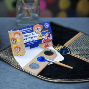Palette de Déguisement enfant BIO 3 fards "Chevalier & Super Héros"