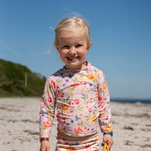T-shirt bébé anti-UV manches longues Tor "Ocean Blossom" (1-2 ans)