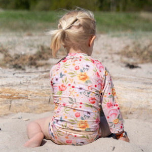 T-shirt bébé anti-UV manches longues Tor "Ocean Blossom" (1-2 ans)