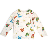 T-shirt enfant anti-UV manches longues Tor "Dino Beach" (3-4 ans)