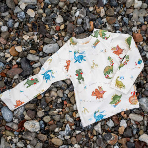 T-shirt enfant anti-UV manches longues Tor "Dino Beach" (3-4 ans)