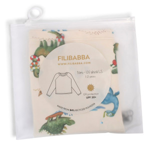 T-shirt enfant anti-UV manches longues Tor "Dino Beach" (3-4 ans)