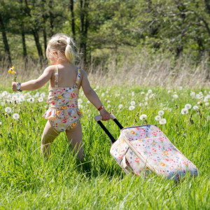 Valise enfant en PET recyclé "Ocean Blossom" (3-12 ans) Filibabba