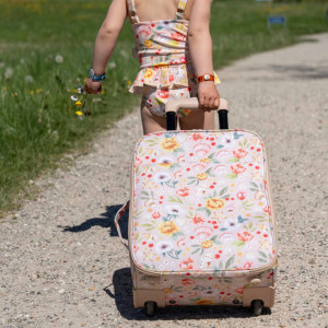 Valise enfant en PET recyclé "Ocean Blossom" (3-12 ans) Filibabba