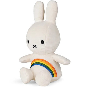 Peluche Miffy en velours côtelé  (18 cm) "Rainbow" BOn ton Toys