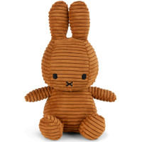 Peluche Miffy en velours côtelé  (23 cm) Eco "Cannelle"