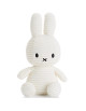 Peluche Miffy en velours côtelé  (23 cm) Eco "Blanc"