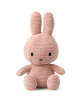 Peluche Miffy en velours côtelé  (33 cm) Eco "Rose"