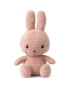 Peluche Miffy en velours côtelé  (33 cm) Eco "Rose"