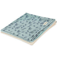 3 petits langes en gaze de coton bio "Enchanting Elephant" (55x55 cm)