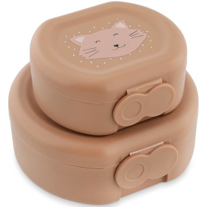 Boîtes à goûter à clip "Mrs Chat" (x2) Trixie
