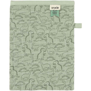Gants de toilette en mousseline de coton bio  "Daring Dino" Trixie