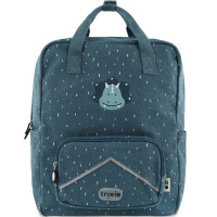 Cartable / Sac à dos enfant A4 (34 cm) en coton hydrofuge "Mr Triceratops"