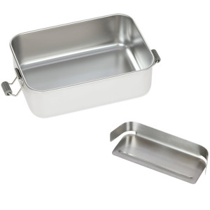 Boîte à goûter compartimentée en inox "Bold Rainbow" Lassig
