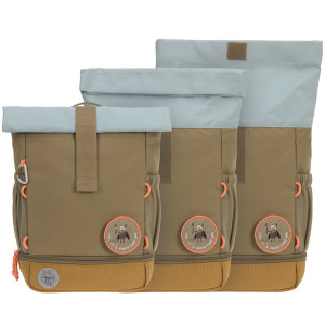Sac à dos enfant (32,5 cm) en PET recyclé Mini Rolltop Nature "Olive"
