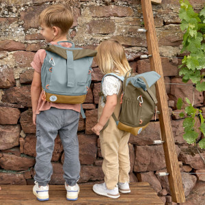 Sac à dos enfant (32,5 cm) en PET recyclé Mini Rolltop Nature "Olive"