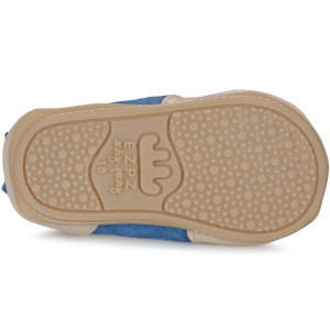Chaussures pré-marche en cuir My Pre Basket Velcro "Blanc Jean"