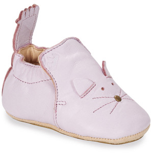 Chaussons bébé en cuir My Blu "Chat Lilas" Easy Peasy