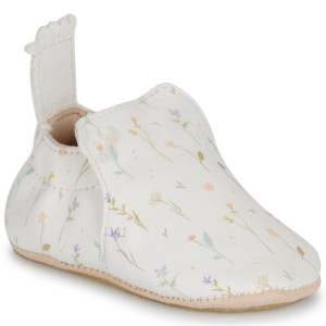 Chaussons bébé en cuir My Blu "Herbier Blanc" Easy Peasy