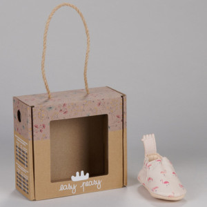 Chaussons bébé en cuir My Blu "Lotus Flamand" Easy Peasy