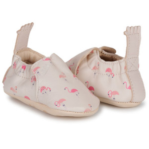 Chaussons bébé en cuir My Blu "Lotus Flamand" Easy Peasy