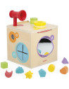 Cube Sensoriel en bois (18-36 mois)